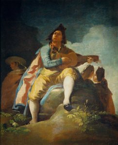 Majo met de gitaar door Francisco de Goya